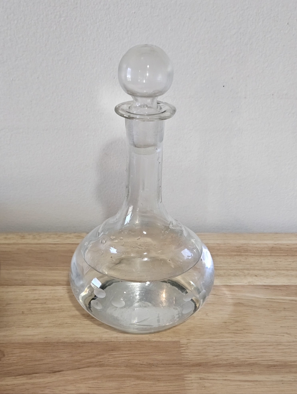 Vintage Glass Wine Decanter Carafe